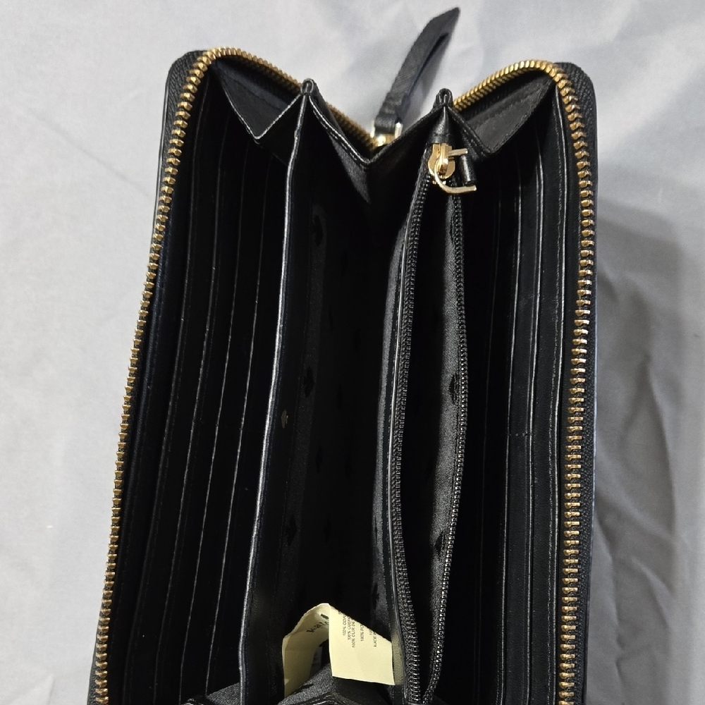 Kate Spade Black Cameron Continental Saffiano Leather Wallet - Picture 6 of 11